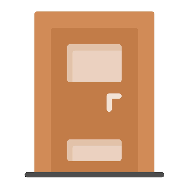 Ilustração do vetor da porta