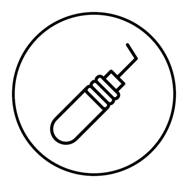 Vetor ilustração do vetor da sonda dentária