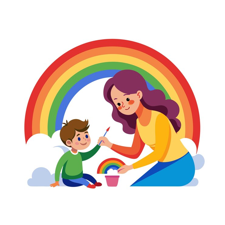 Vetor ilustração do vetor da união familiar e da paternidade