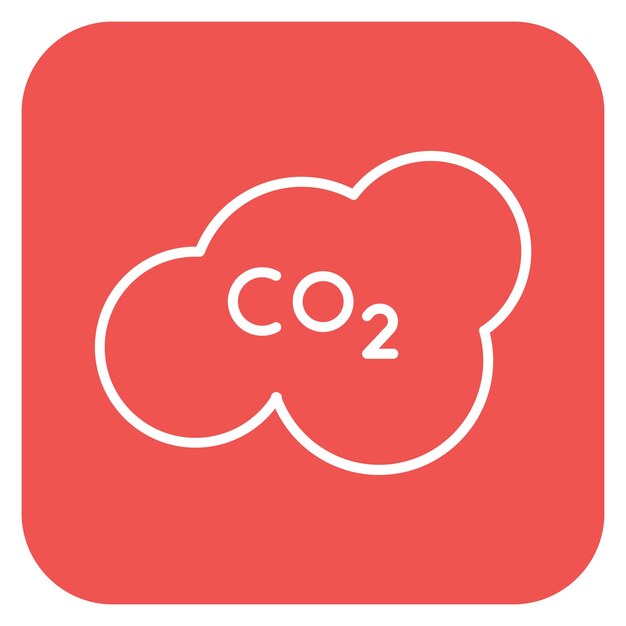 Vetor ilustração do vetor de dióxido de carbono