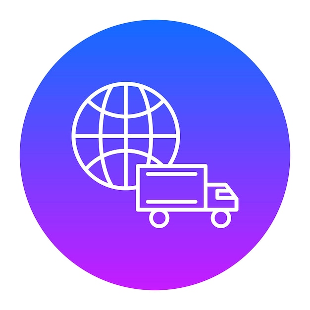 Ilustração do vetor de entrega global