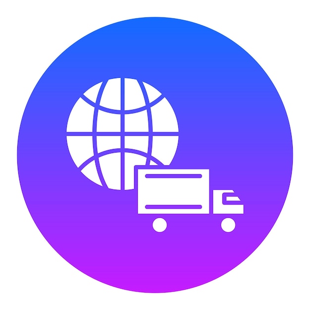 Ilustração do vetor de entrega global