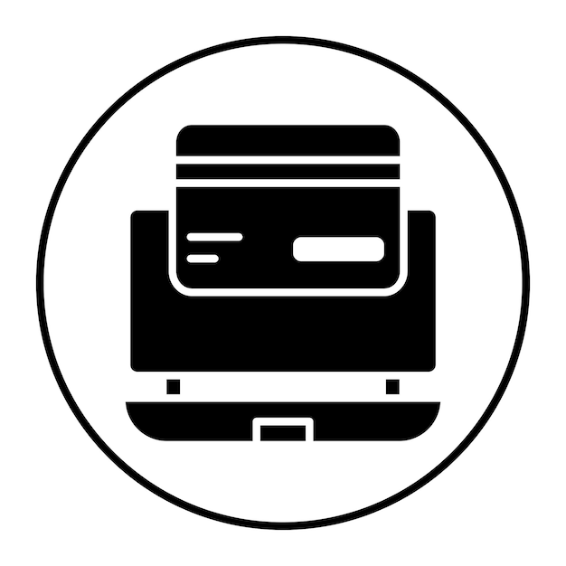 Ilustração do vetor de pagamento online