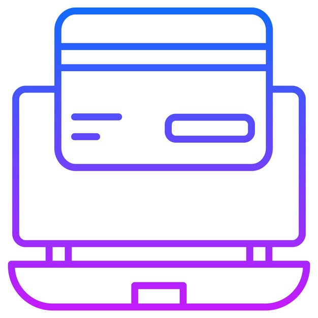 Ilustração do vetor de pagamento online