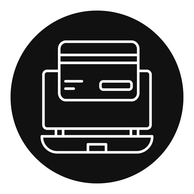Ilustração do vetor de pagamento online