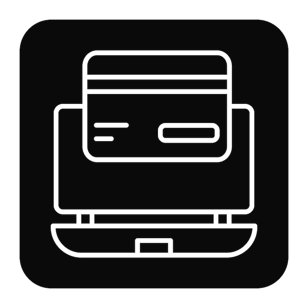 Ilustração do vetor de pagamento online