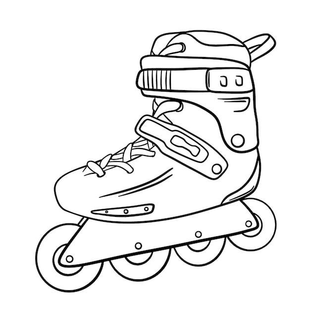 Vetor ilustração do vetor de patins a rolos