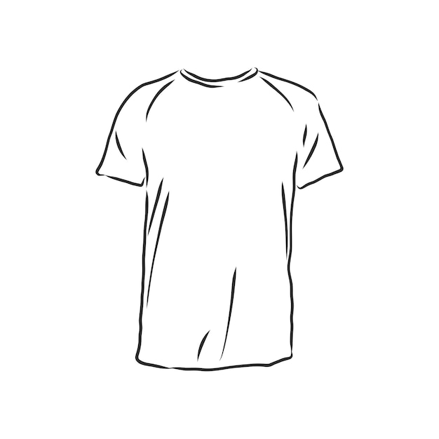 Ilustração do vetor de t-shirt. t-shirt, ilustração de desenho vetorial