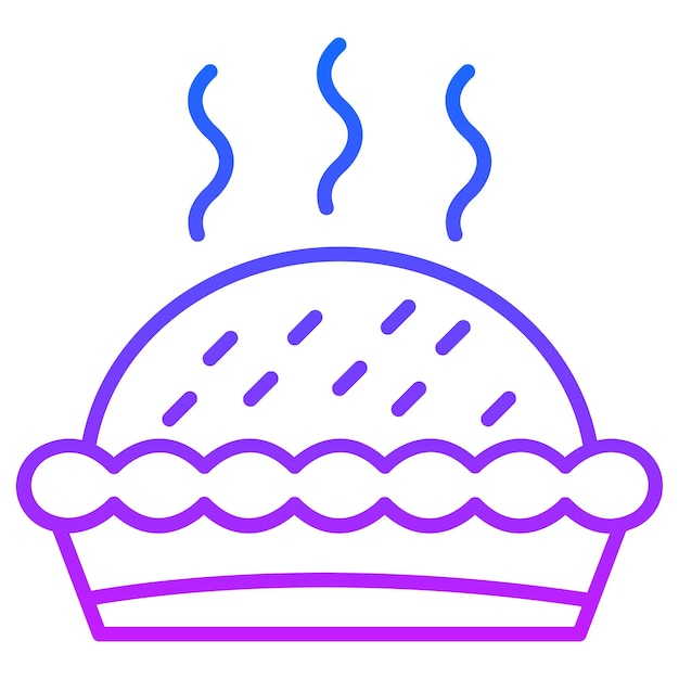 Ilustração do vetor de torta
