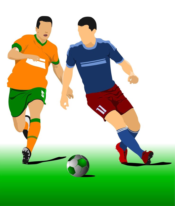 Vetor ilustração do vetor do cartaz do jogador de futebol