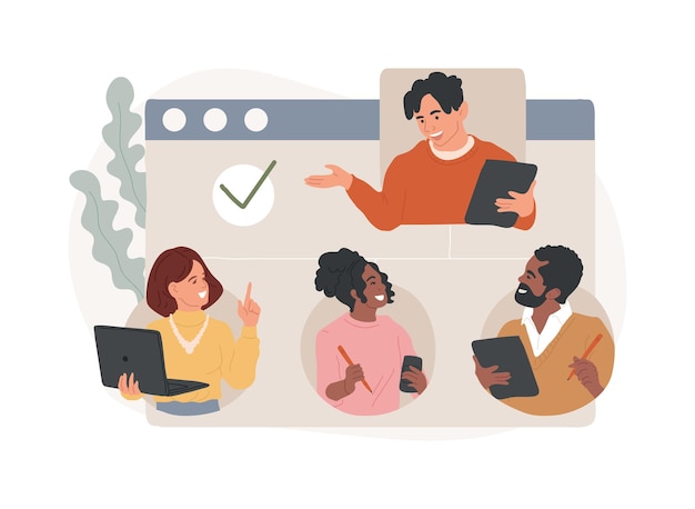 Ilustração do vetor do conceito isolado da organização