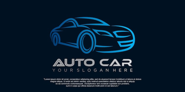 Ilustração do vetor do logotipo do carro