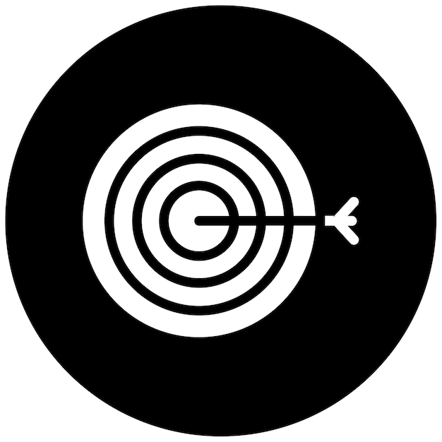 Ilustração do vetor do objetivo