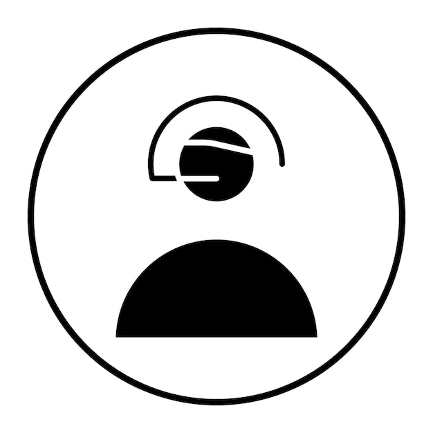 Ilustração do vetor do operador do cliente