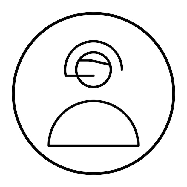 Ilustração do vetor do operador do cliente