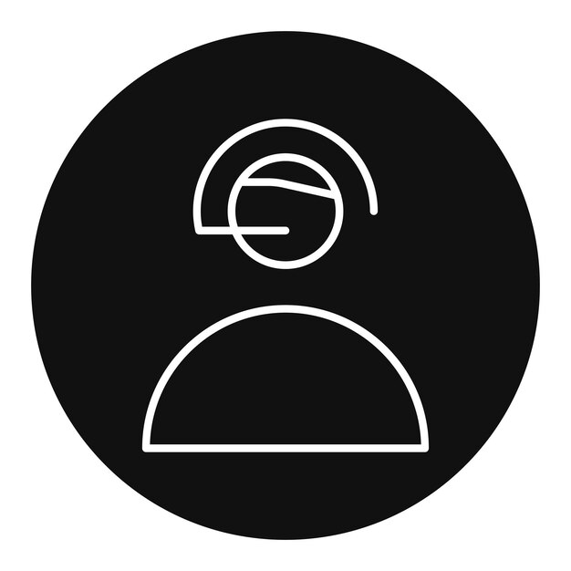 Ilustração do vetor do operador do cliente