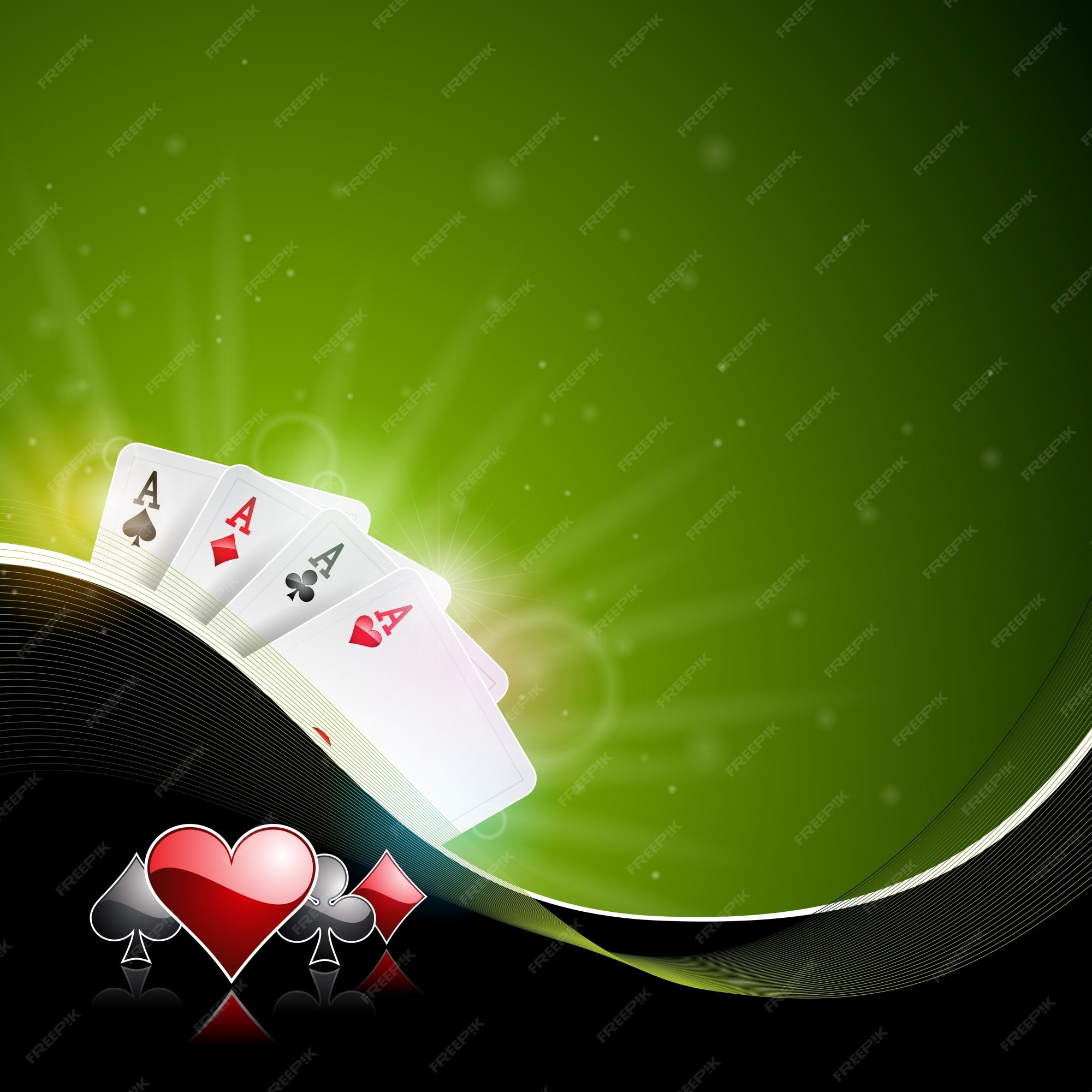 jogo de jogo de casino online com cartas de jogar e chip de casino 2215340  Vetor no Vecteezy