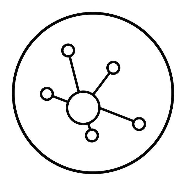 Vetor ilustração do vetor molecular