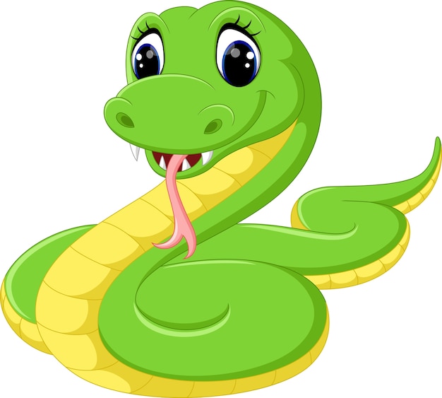 Desenho Animado Bonito Cobra Verde Ilustração Isolado Vetor PNG , Serpente,  Cobra Fofa, Cobra Verde Imagem PNG e Vetor Para Download Gratuito