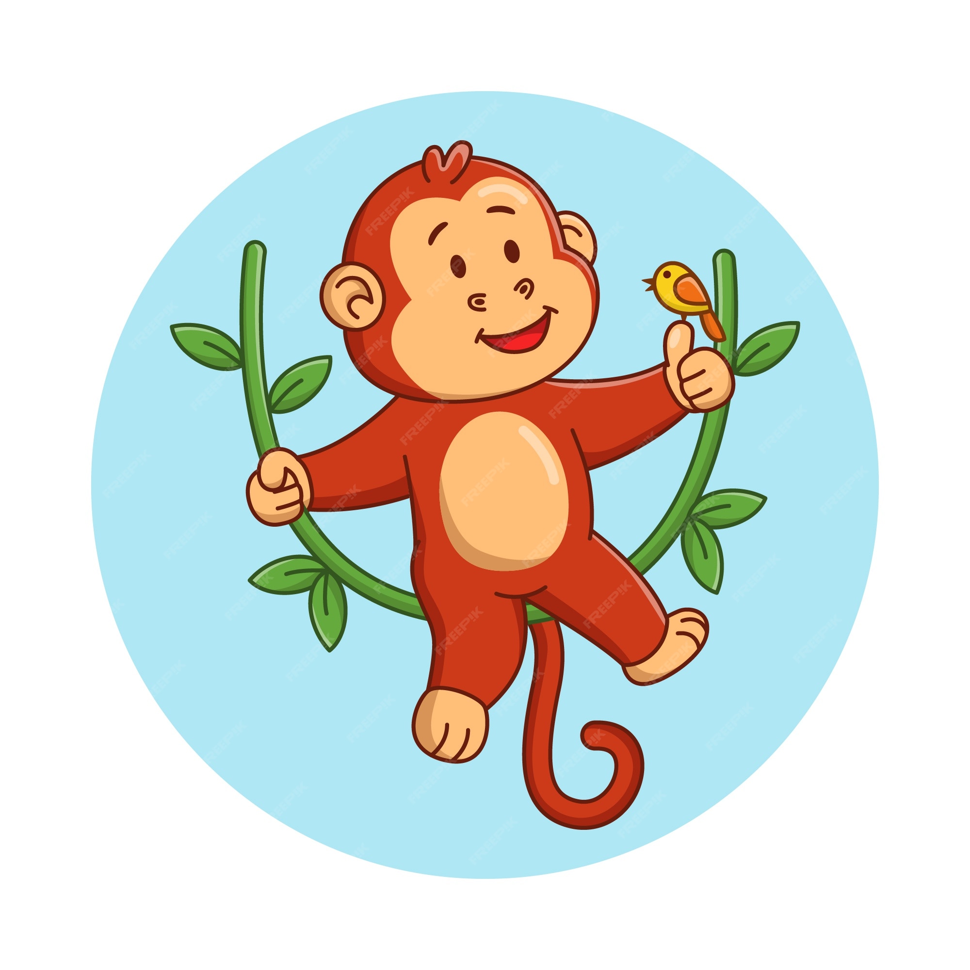 Desenho Fofo Brincando De Clipart De Macaco Macaco PNG , Clipart