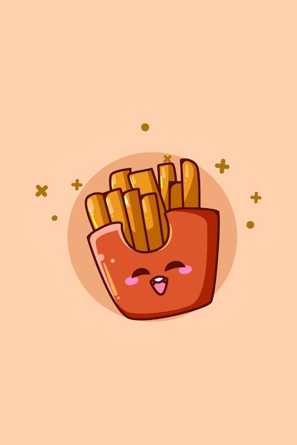 Batata Frita Kawaii Desenho - Páginal Inicial