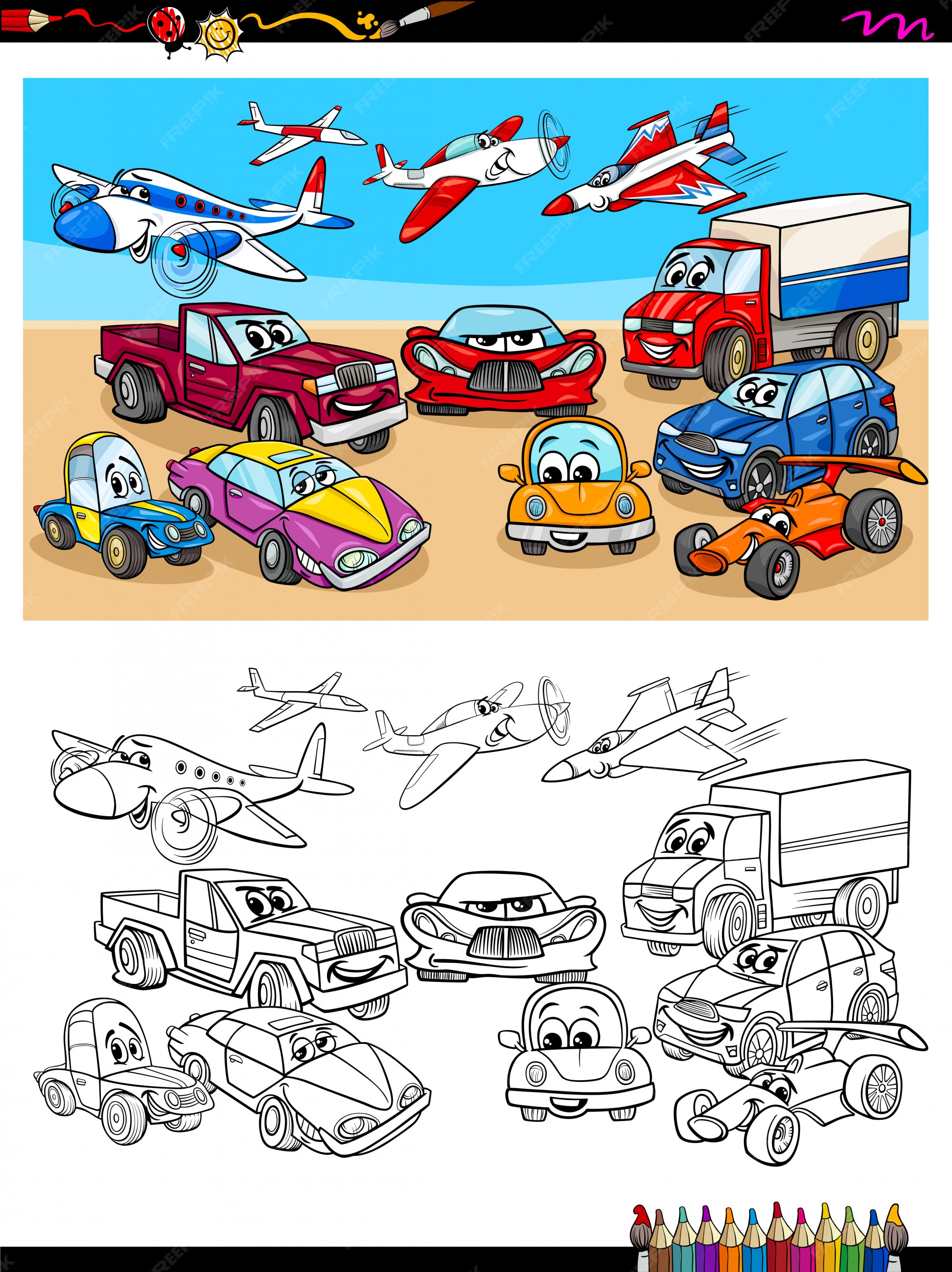 Esboço Do Carro Do Vintage, Livro Para Colorir, Desenho Preto E Branco,  Monocromático Transporte Retro Dos Desenhos Animados Ilus Ilustração do  Vetor - Ilustração de elementos, projeto: 78499966