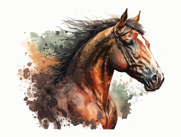 sówatercolor: DESENHO - Desenho do cavalo