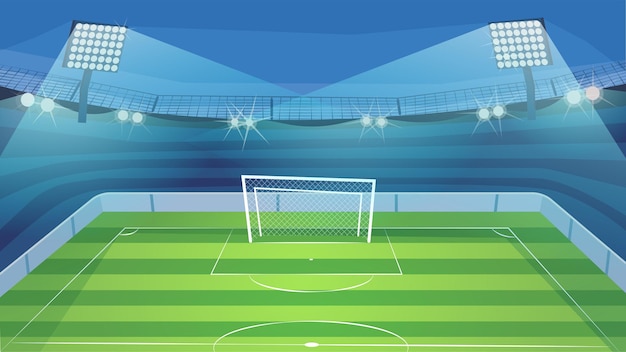 campo de futebol 3D fundo - ilustração vetorial - Stockphoto #11650724