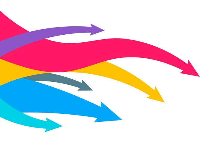 Vetor ilustração em vetor abstrato colorido de negócios