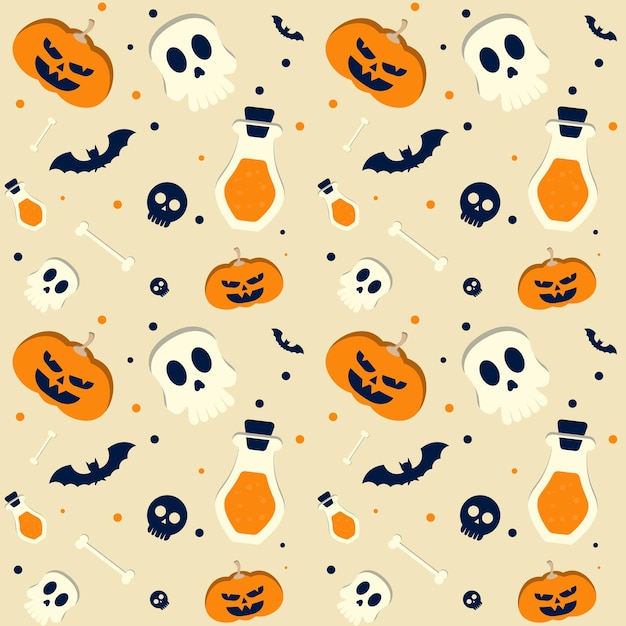 Ilustração em vetor abstrato halloween pattern design