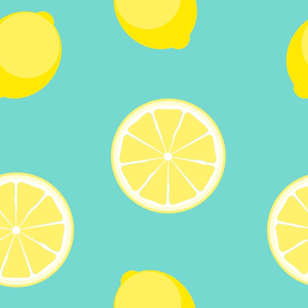 Ilustração em vetor abstrato limão sem costura padrão