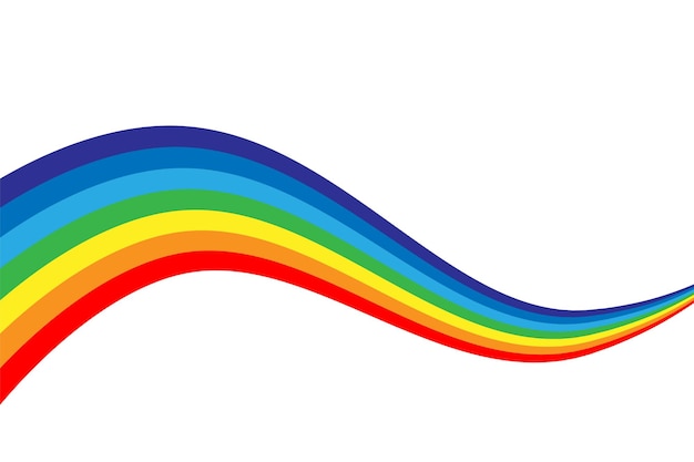 Ilustração em vetor arco-íris design abstrato colorido cor símbolo gráfico arco de chuva