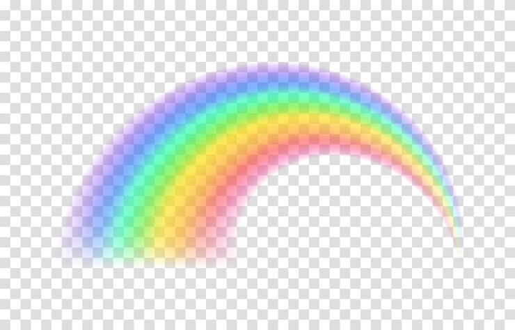 Vetor ilustração em vetor arco-íris transparente