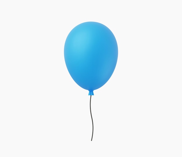 Ilustração em vetor balão realista 3d