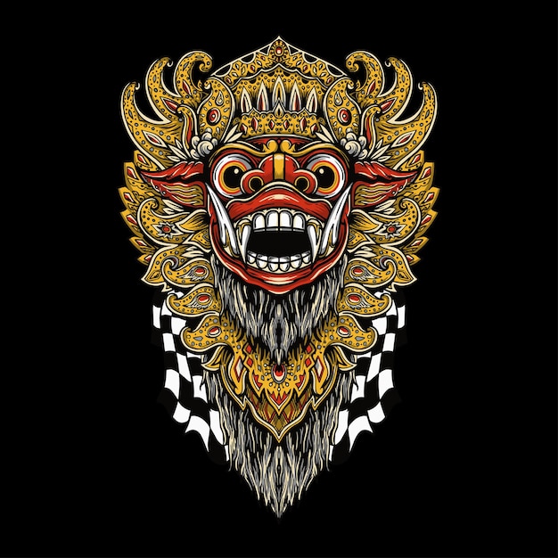 Ilustração em vetor Ballines barong