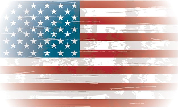 ilustração em vetor bandeira dia fundo Estados Unidos