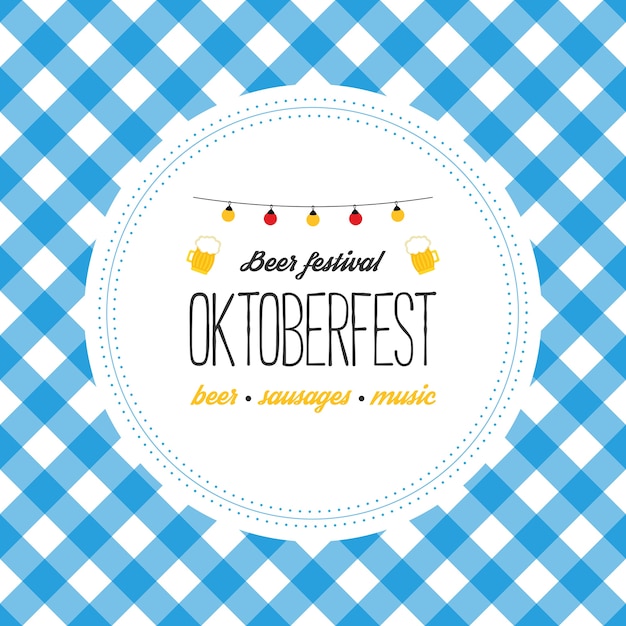 Ilustração em vetor cartaz oktoberfest