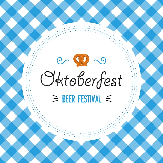 Ilustração em vetor cartaz oktoberfest