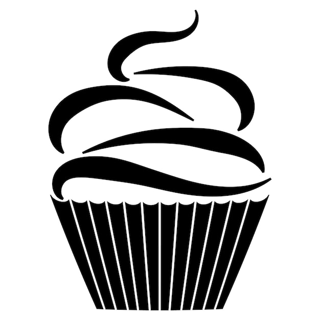 Ilustração em vetor clipart do cupcake eps10