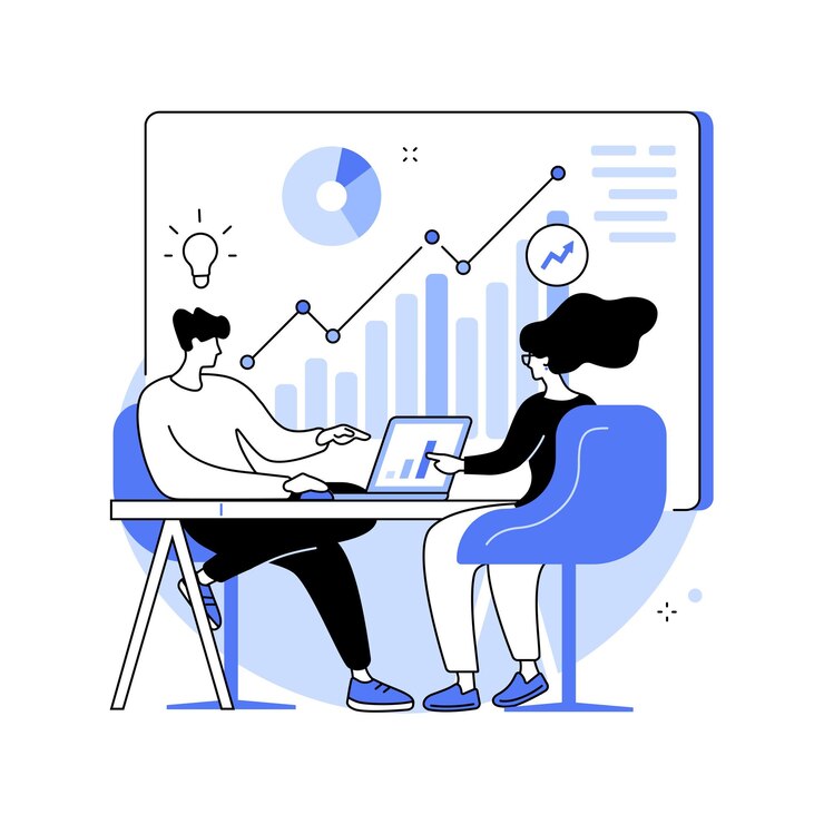 Vetor ilustração em vetor conceito abstrato de consultoria