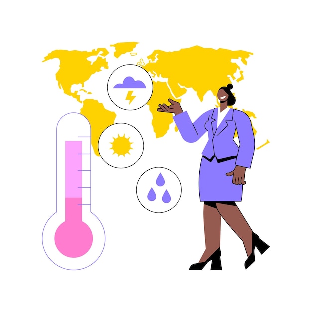 Ilustração em vetor conceito abstrato de meteorologia