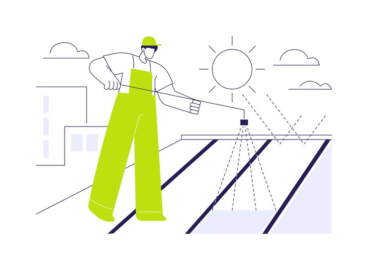 Vetor ilustração em vetor conceito abstrato de revestimento de telhado reflexivo