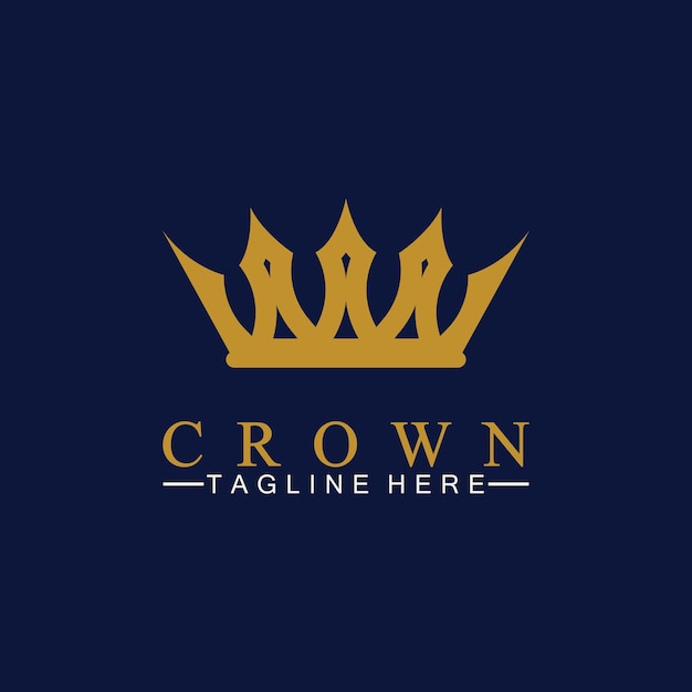 Ilustração em vetor crown logo template