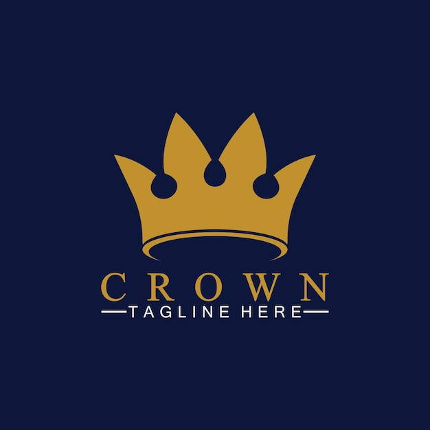 Ilustração em vetor crown logo template