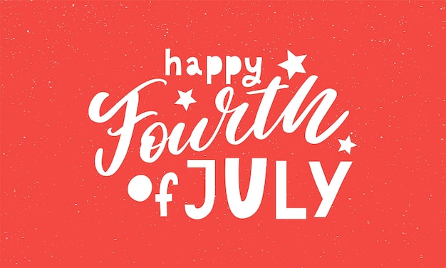 Ilustração em vetor de 4 de julho dia da independência americana 4 de julho design tipográfico eua