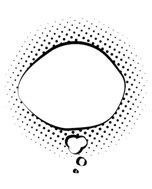 Ilustração em vetor de bolha retrô