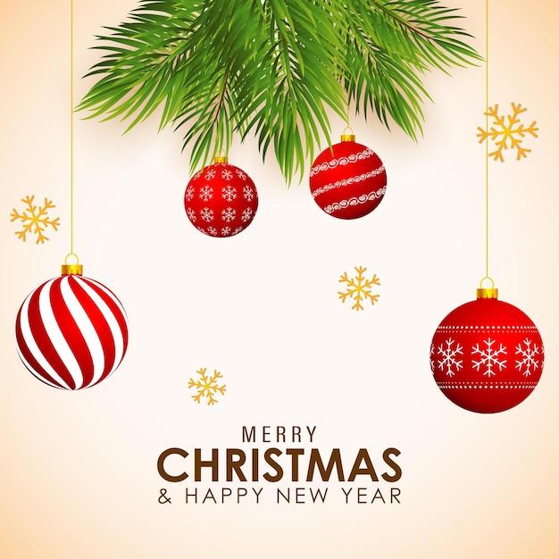 Ilustração em vetor de cartão de feliz Natal e feliz ano novo