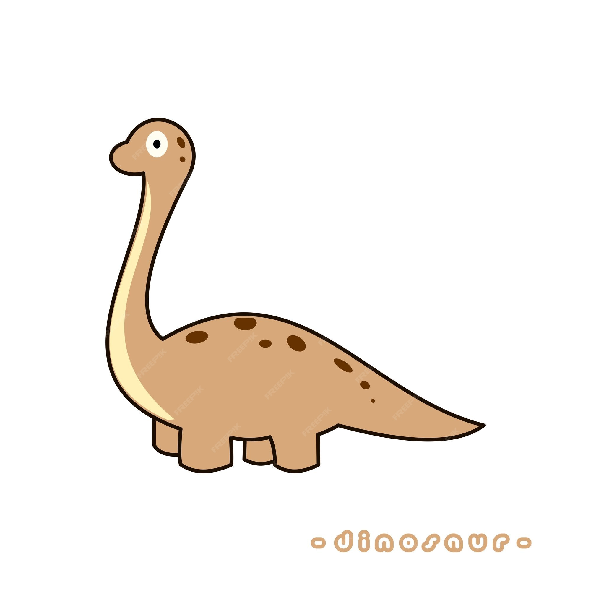 Desenho Animado De Dinossauro Fofo Ilustração do Vetor