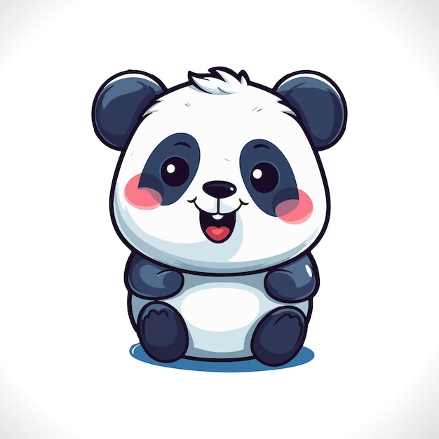 ícone Do Vetor De Desenho Animado Do Rosto Do Panda De Sorriso Feliz Fofo  Isolado Em Branco Ilustração do Vetor - Ilustração de divertimento, panda:  270056412