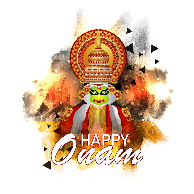 Ilustração em vetor de design de banner onam